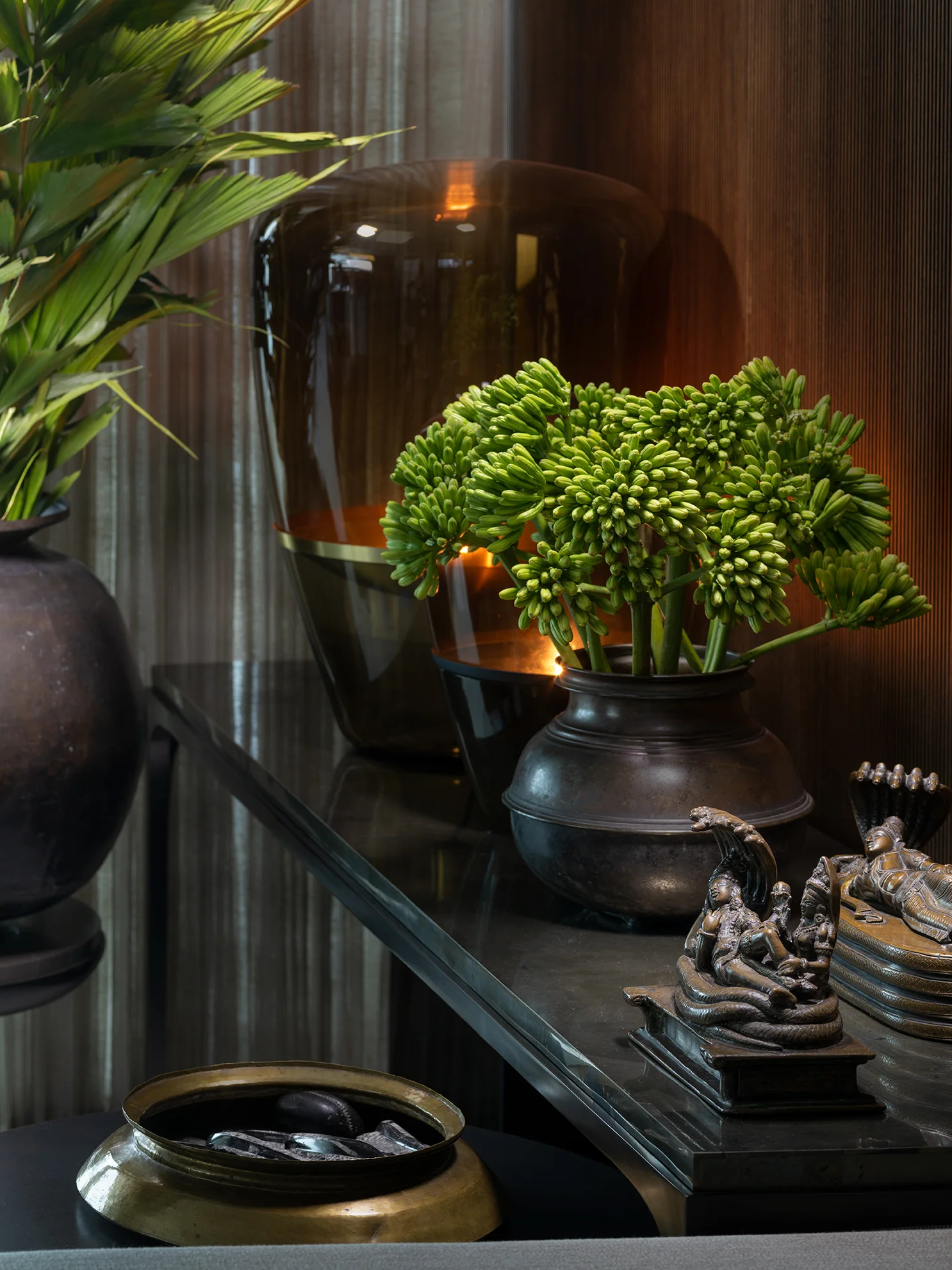 Warm living room designed by The Design Interior